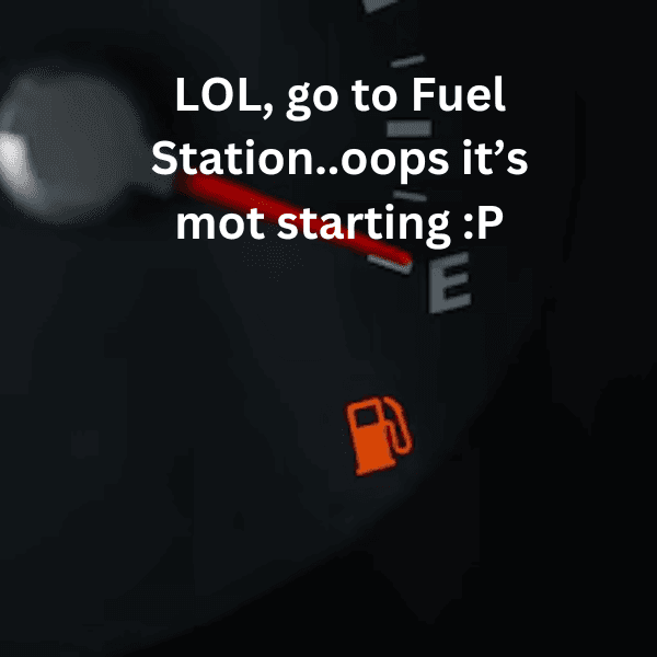 fuel empty car not starting