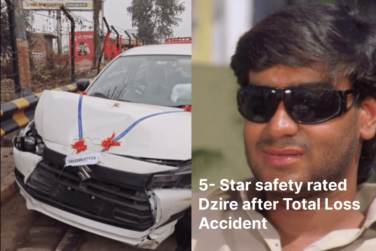 Thumbnail of Swift Dzire accident 2025: It is no more a tin can!