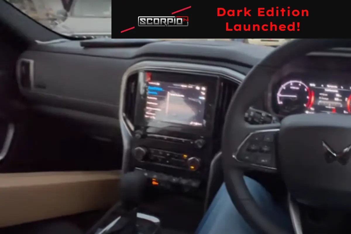 Scorpio N dark edition Interior