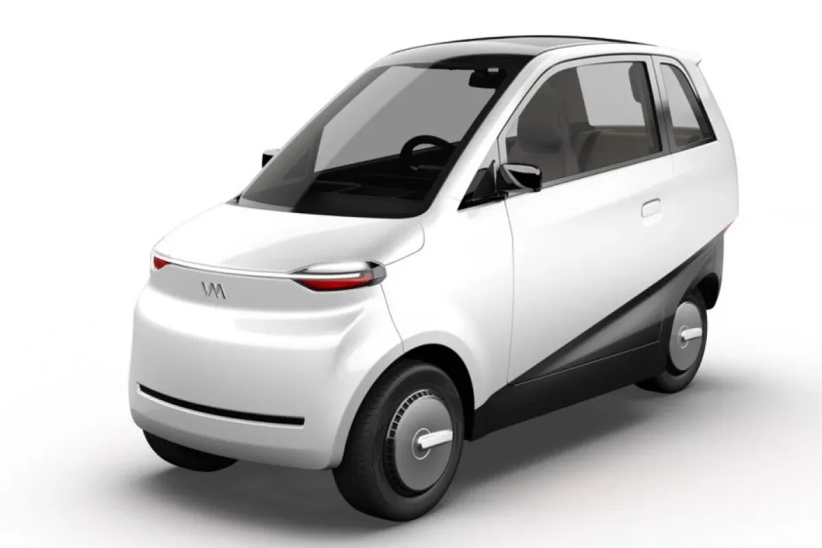 eva car white solar electric