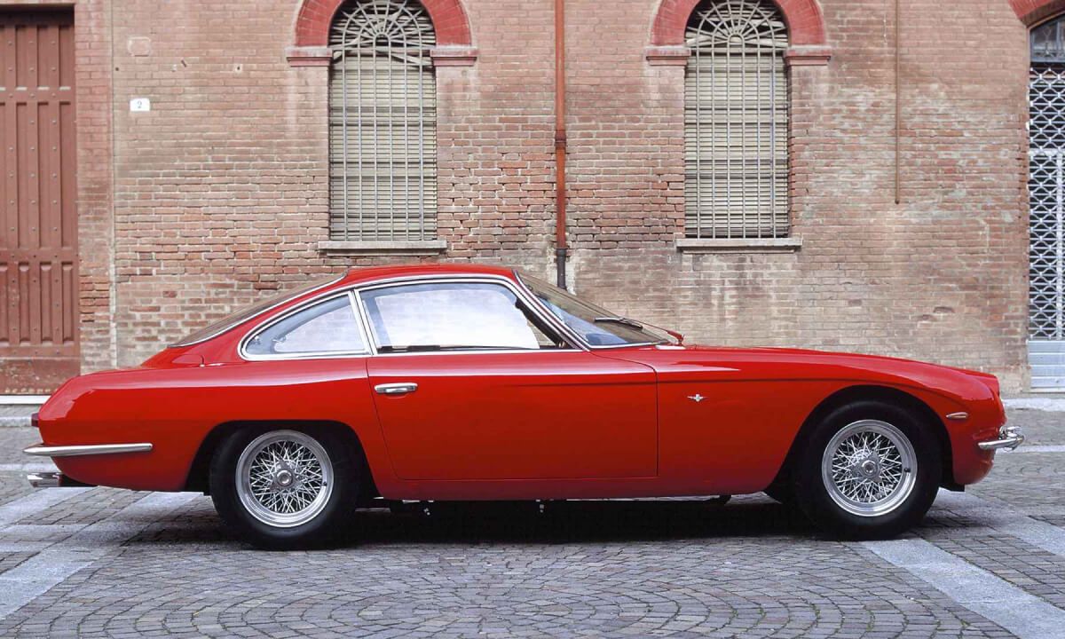 Lamborghini's first car 350 GT in red color