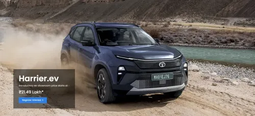 Banner Tata Harrier EV