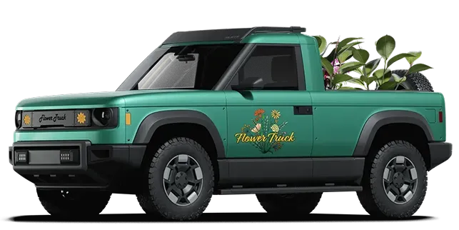 Slate EV Modular truck green color