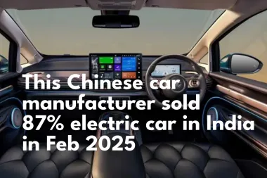 This Chinese car brand sold 78% of electric cars in India in Feb 2025. 