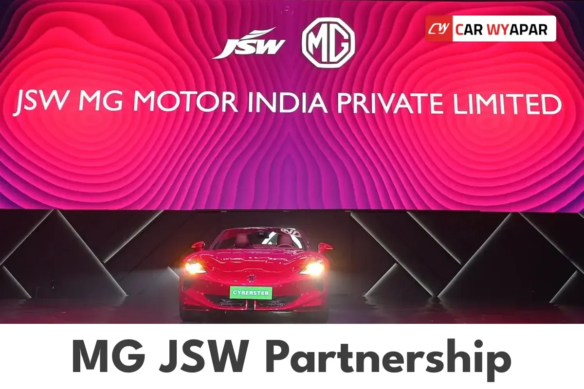 MG JSW Partnership launch of MG Cyberster